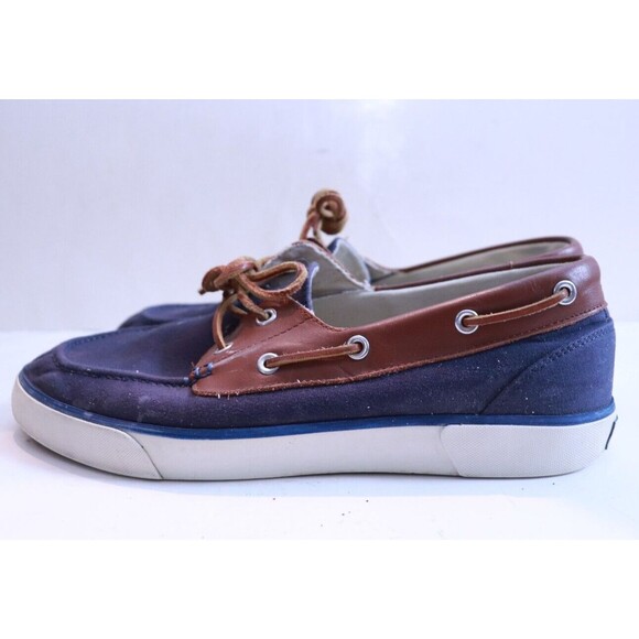 Polo Ralph Lauren Rylander Brushed Twill Canvas Shoes‎ Blue Size 10 D - Picture 4 of 7